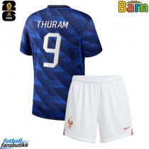 Frankrike Marcus Thuram #9 Hjemmedraktsett Barn EM 2024 Kortermet (+ Korte bukser)